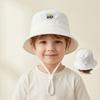 New Label-Stitched Embroidered Fishing Hat for Babies and Children Suitable for Children Aged 2 to 8. Provides Uv Protection and