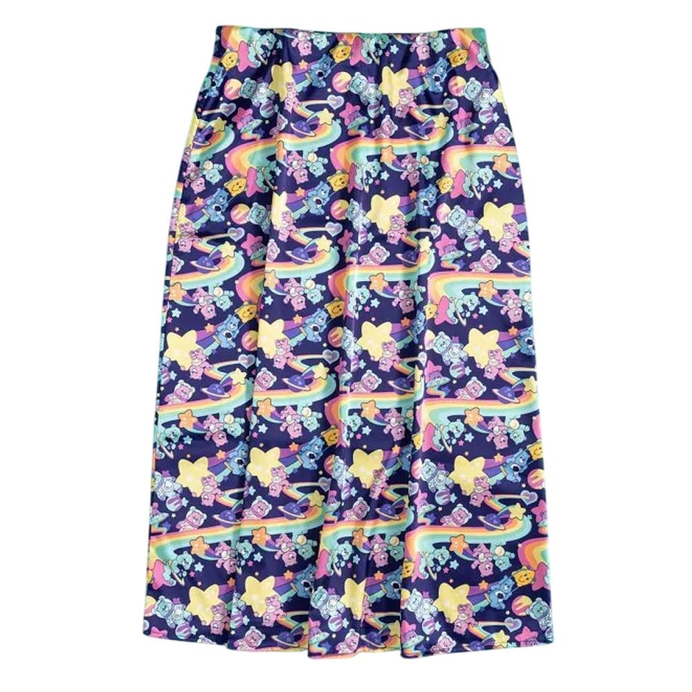 Care Bears Womens/Ladies Galaxy Satin Skirt