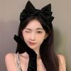 2025 Black Bow Headband: Women's High-End Versatile Hair Accessory for Face Washing & Going Out