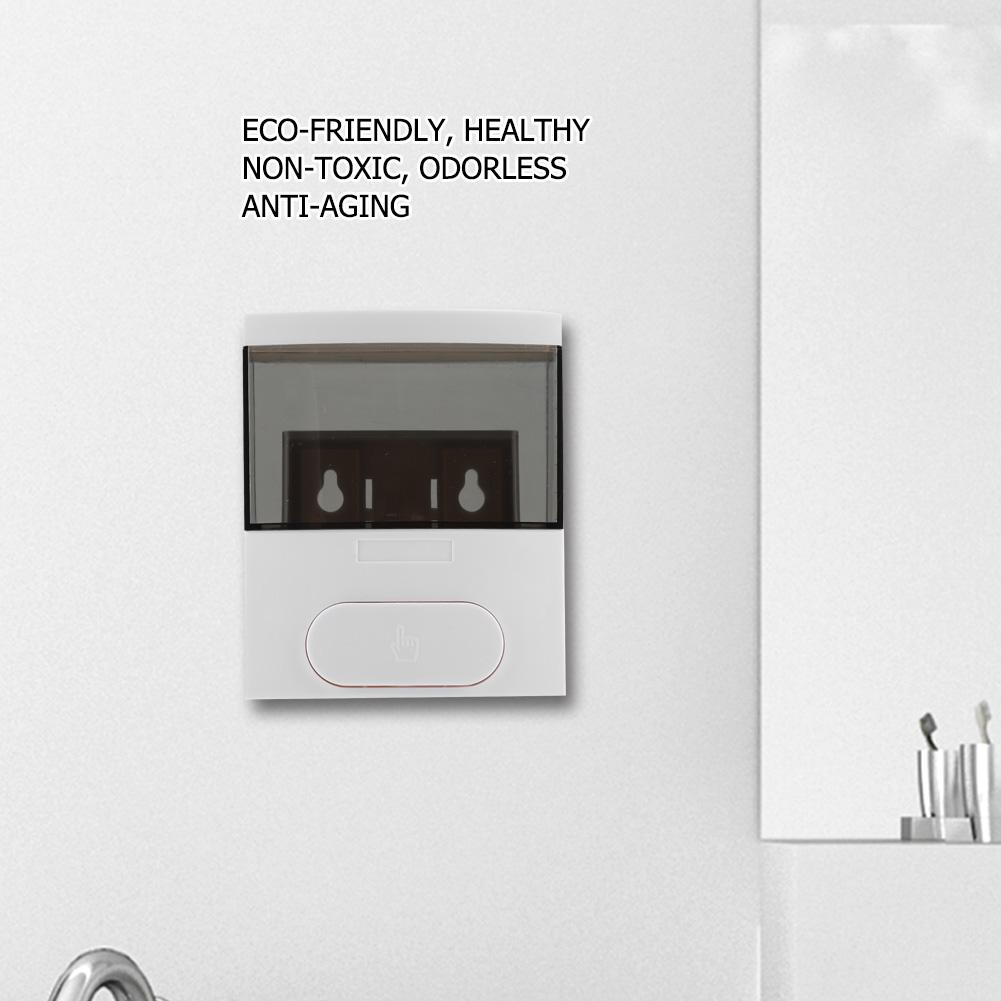 300ml Plastic Wall Mounted Soap Lotion Liquid Shampoo Dispenser for Home Hotel Restroom (Black)