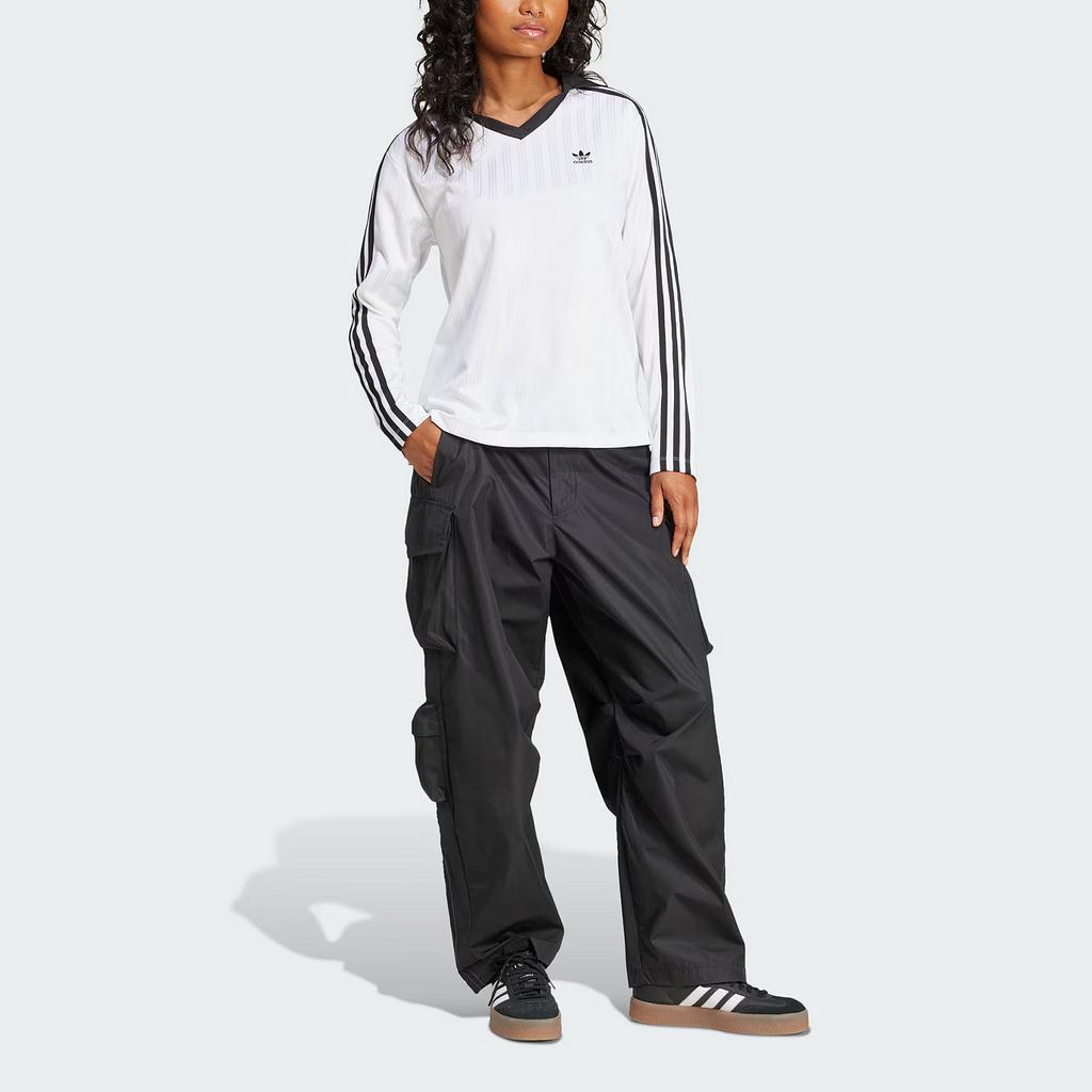 adidas Originals ADICOLOR FOOTBALL JACQUARD Polo Shirt Women's White JD2605