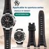 For Seiko Sportura SNAD23J2 SNAE07 SPC047 Cowhide Notched Watchband genuine leather Watch chain Wristband Bracelet Accessories