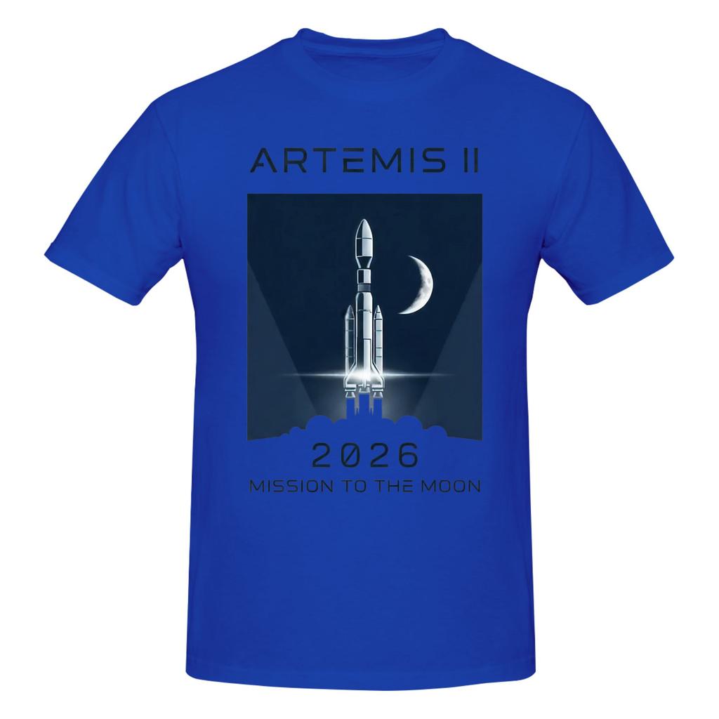 Piece Moon Orbit Test Novelty Cotton TShirt Moonfall Artemis Tees Tops For Unisex