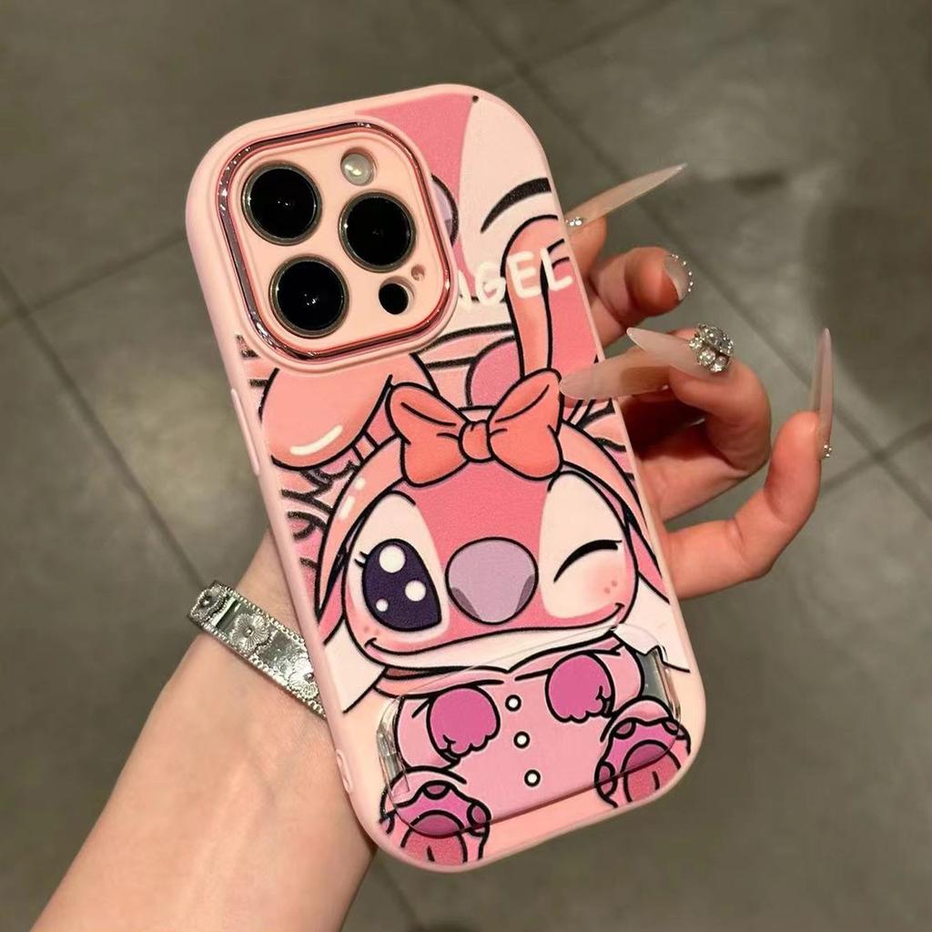 Cute Stitch for Apple 17promax Fine Hole Fat Man Mobile Phone Case iPhone16/15/14/13 New