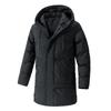 New Winter Simple Cotton-padded Coat Large Size Men's Korean Version Casual Fashion Versatile Warm Cotton Jacket Medium and Long Men's