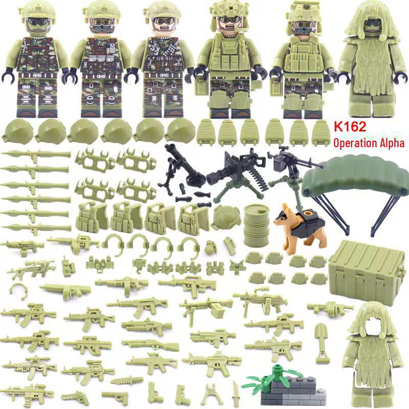 "Military Building Blocks: Camouflage Special Forces & SWAT Weapons Set"