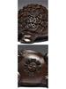 Geschnitztes Ebenholz-Ornament einer goldenen Schildkröte für die Feng Shui-Dekoration von Zuhause und Büro