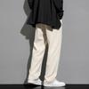 LOMBT Pantalon de ville décontracté à jambe droite pour homme LF02