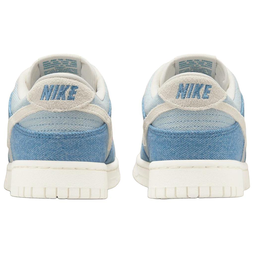Nike Dunk Low Smokey Blue Denim Dames Sneakers Denim-Turquoise Oker Licht-Ivoor IH5073-006