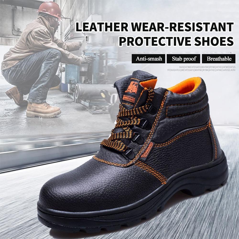 Arbeitsschuhe Schutzschuhe Herren Schutz Wasserdichte Stiefel Baustelle Durchstichsicher und Stoßfest Arbeitssicherheit