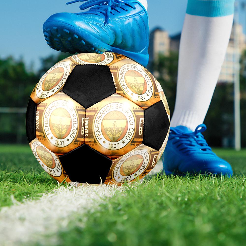 Pallone da Calcio Club Sportivo Fenerbahce, colorato, adatto a tutte le età, cucito a macchina, materiale PVC, qualità da competizione, durevole e ad alto rimbalzo