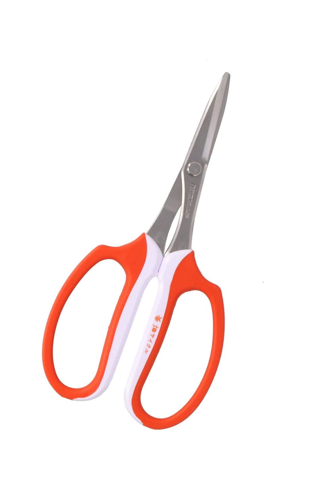 

Takagi 160mm Stainless Steel Harvesting Shears with Short Fully Soft Grip for Rust Cutting Capacity for Twigs Made in Japan (Takagi) Blades, Equipped, помаранчевий