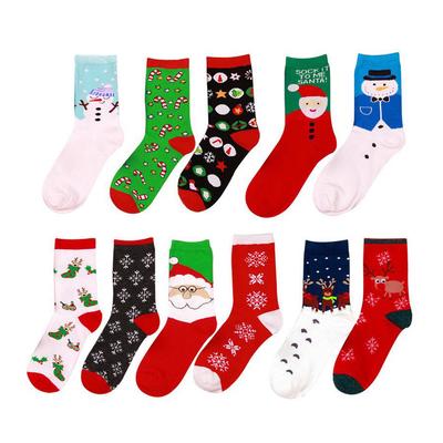 Calzini natalizi alla moda Unisex Donna Uomo Calzini invernali caldi Calzini regalo natalizi con cervi con fiocchi di neve carini