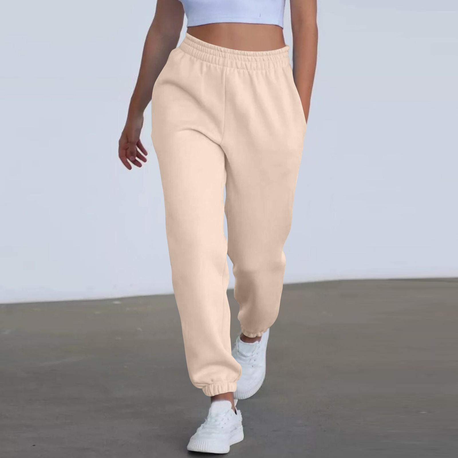 

Женские брюки с высокой посадкой, свободные, спортивные, джоггеры, модные, повседневные, с карманами L хаки