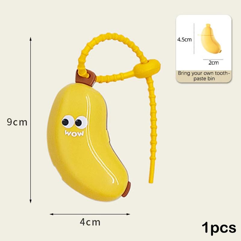 

Защитный чехол для зубной щетки с отделением для зубной пасты, пылезащитный зажим для зубной щетки, портативный дорожный бокс для хранения жёлтый