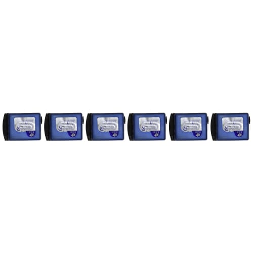 Panasonic Shaver Cleaning Agent Cartridge for Ram Dash Cleaning Charger 6 Pieces ES-4L56A Blue