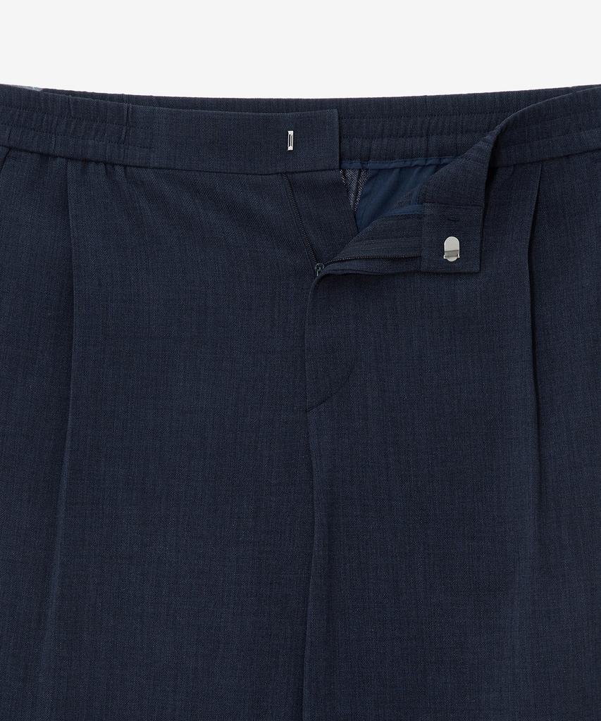 MINDBRIDGE [All Day Cool] Relaxed Fit One-Pleat Linen-Like Elastic Waist Pants