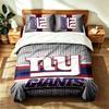 New York Giants (5) Zestaw 3 sztuk odpowiedni do sypialni głównych, miękki i wygodny, idealny prezent dla rodziny i przyjaciół. Zawiera jedną poszewkę na kołdrę i dwie poszewki