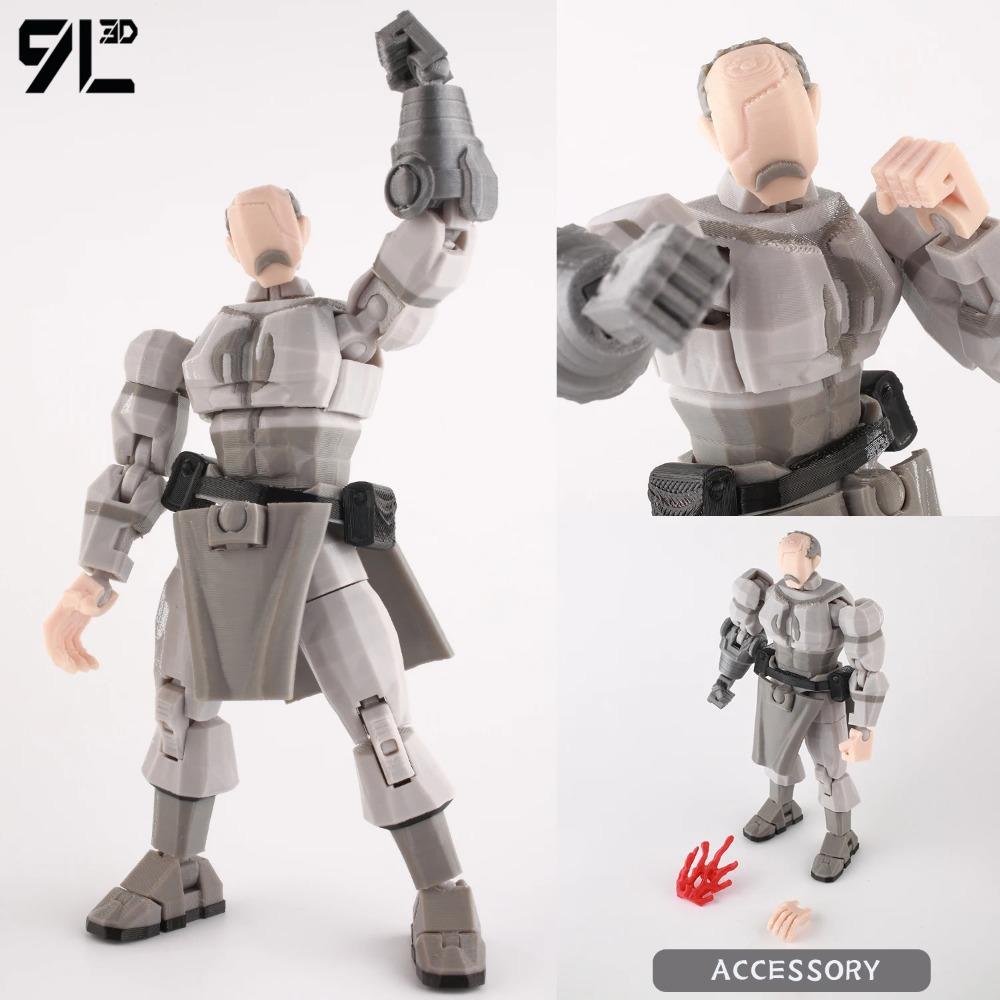 9L3D Dummy13 Lucky13 Conquest Action Figure Invin-cible Model Full Body Movable Toy Multi-Jointed Movable Robot 3D Printed Decor