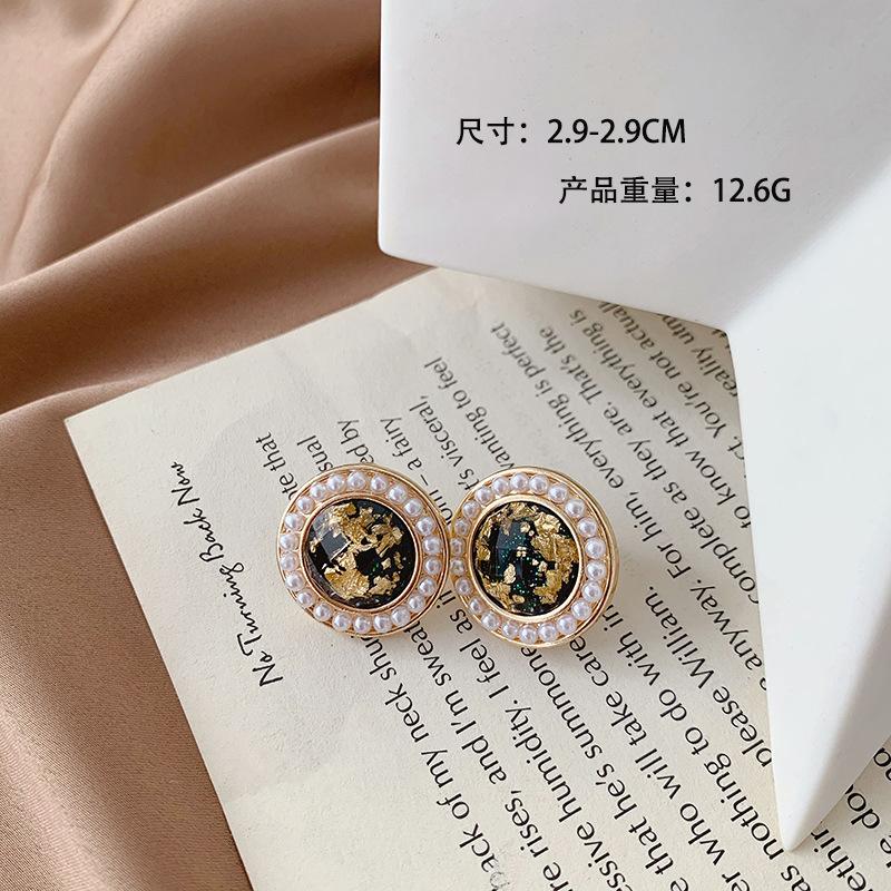 Korean Design Elegant Simulated Pearl Big Round Clip On Earrings Non Pierced Baroque Pearl Ear Clips for Women Jewelry