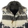 CASSAVES Print Knit Down Vest M Beige X Gray Men's Used