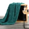 Eurofirany Koc Kapa Narzuta Flano D91 Wzór Caro 150X200Cm Ciemnozielony