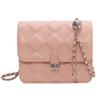 Small Bag Women's New Fashion High-end Fashion Diamond Shoulder Bag Chain Messenger Bag Small Square Bag