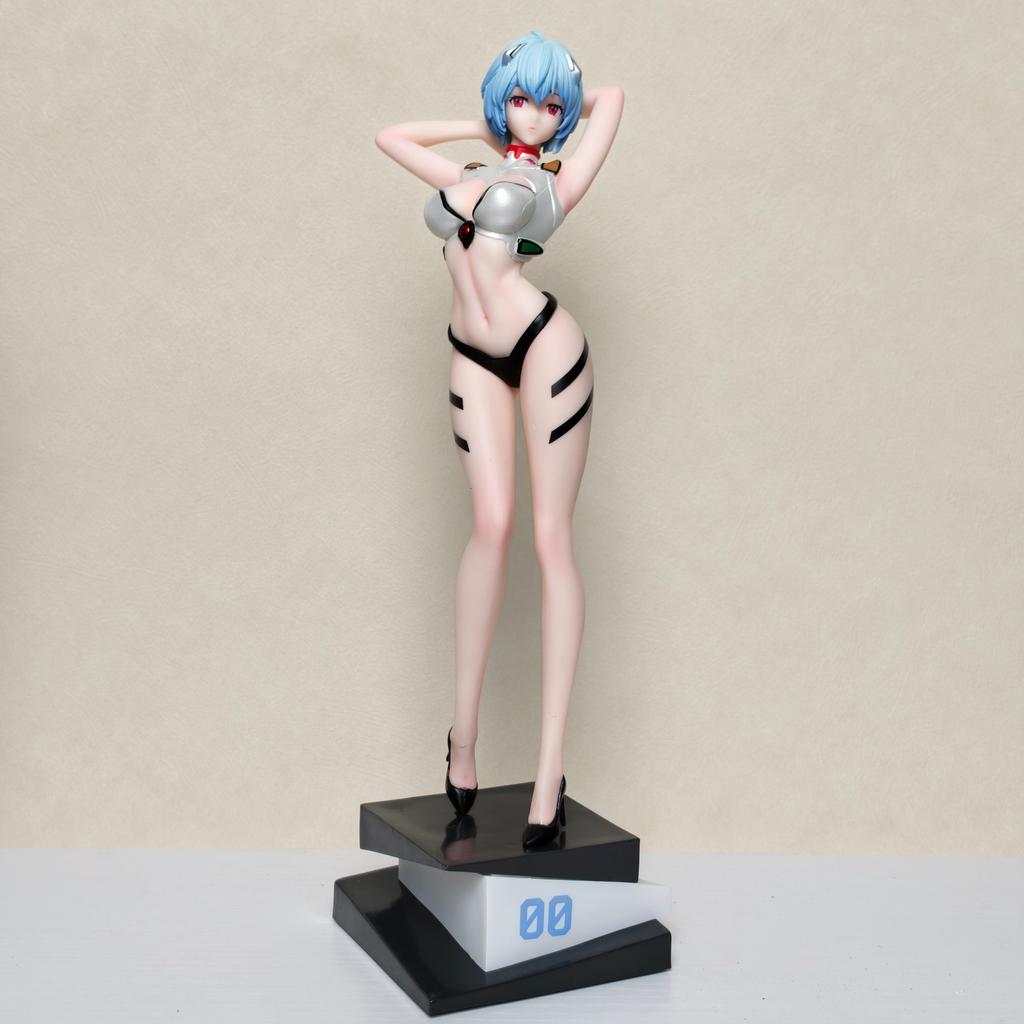 31CM NEW Rei Ayanami Ling Ayanami Gk Figure Short Hair Anime Girl Statue Desktop Ornament Toy Decor For Anime Fans