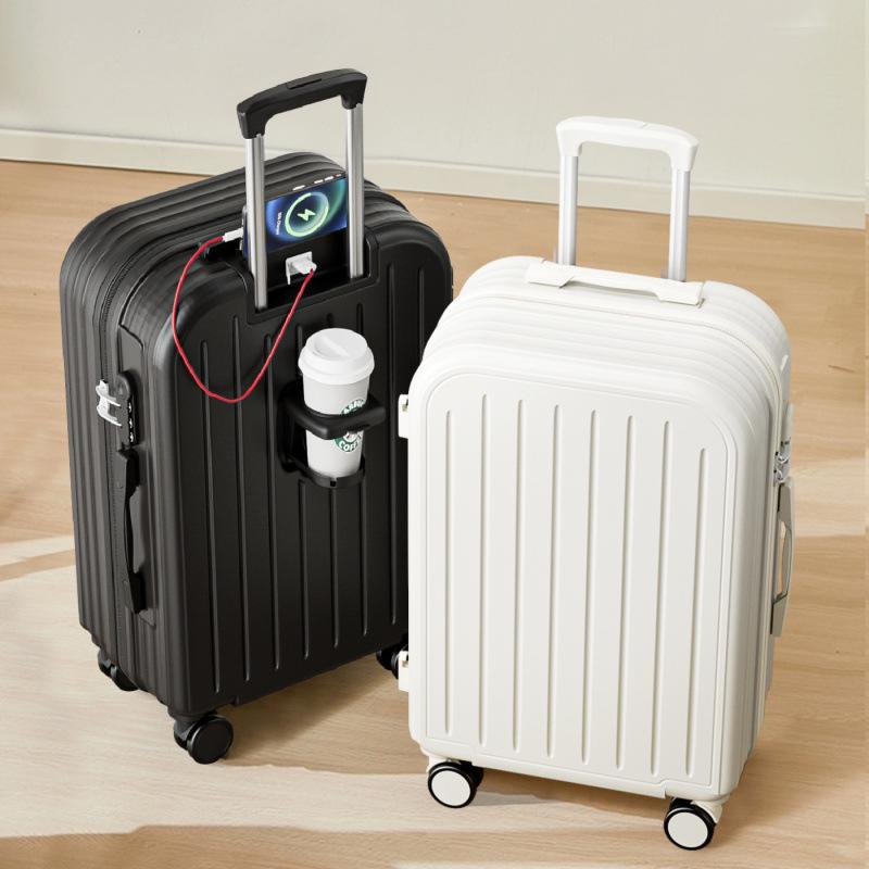Durable Large Capacity Trolley Suitcase with Combination Lock and Universal Wheels