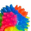 Yousheng Stachelball Hundespielzeug mit LED Bissfest Quietschend Leuchtend Regenbogenball Interaktives Spielzeug Kleine Mittlere Große Hunde Zahnen Reinigung Kauen