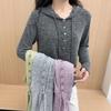 Women's Slimming High Elasticity Knitted Hoodie - Autumn/Winter Style, Warm Long Sleeve Casual Top