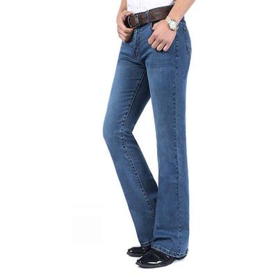 Pantalones Acampanados Elásticos de Tiro Medio para Hombre Pantalones Acampanados Slim para Hombre Jeans Casuales para Hombre