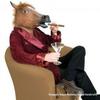 In Stock Halloween Horse Head Mask Headgear - Gangnam Style Dog Horse