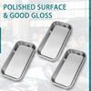 1/3Pcs Surgical Tray, Stainless Steel Tray for Lab Instrument Supplies, Tattoo Tool, Necklaces, Perfume, Hair Brushes, Jewelry