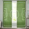 Soccer Balls Football Field Curtain For Living Room Transparent Tulle Curtains Window Sheer For The Bedroom Accessories Decor