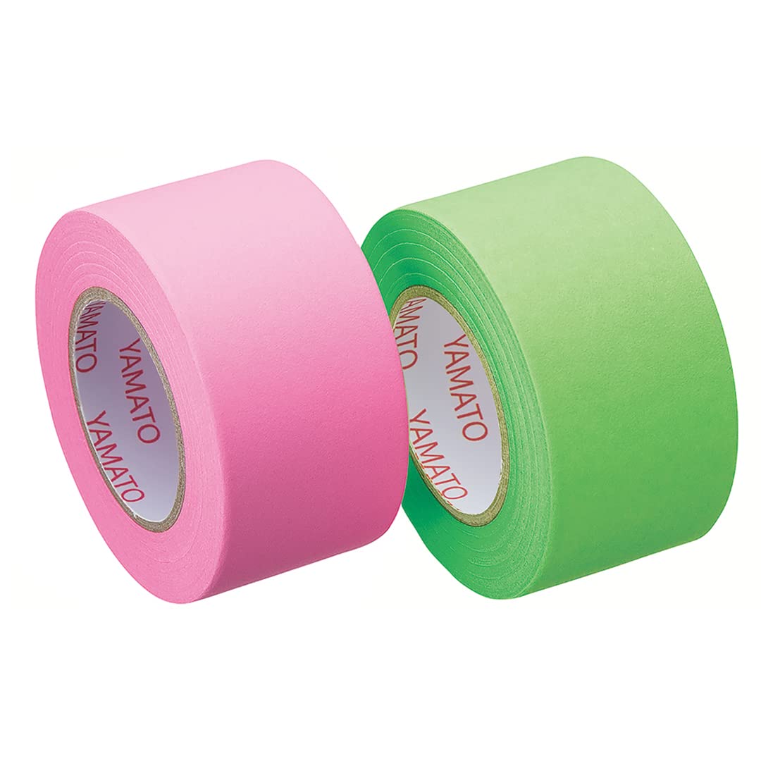 Yamato Memock Sticky Notes Roll Tape 2 Rose 25mm x Refill, Rolls, Lime, 10m, WR-25H-6B
