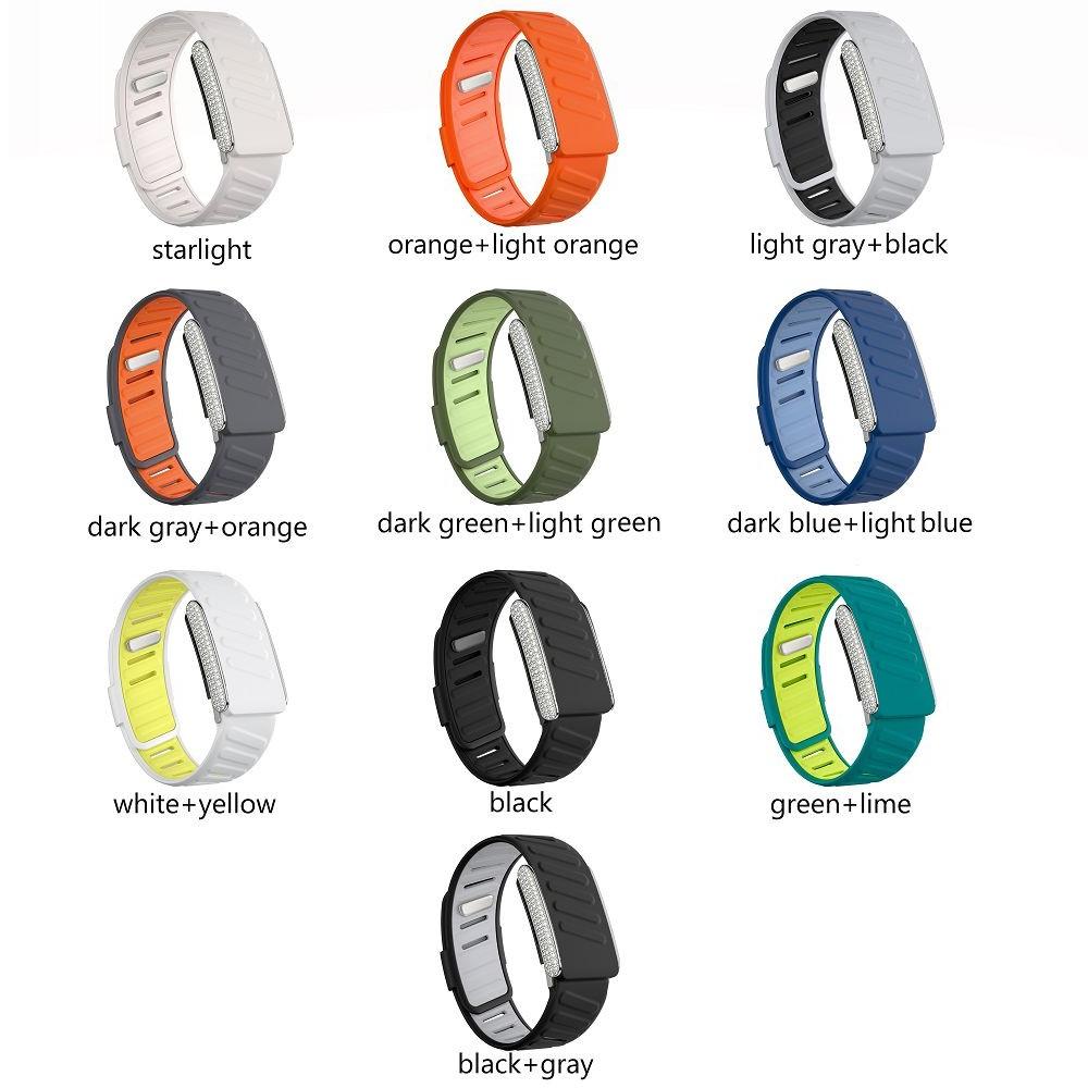 SportFlex Band For WHOOP 5.0 ECG-MG Wrist Band Casual Wristband with Full-Diamonds Bright Silver Metal U-Frame for WHOOP 5.0 One+Peak Silicone Strap
