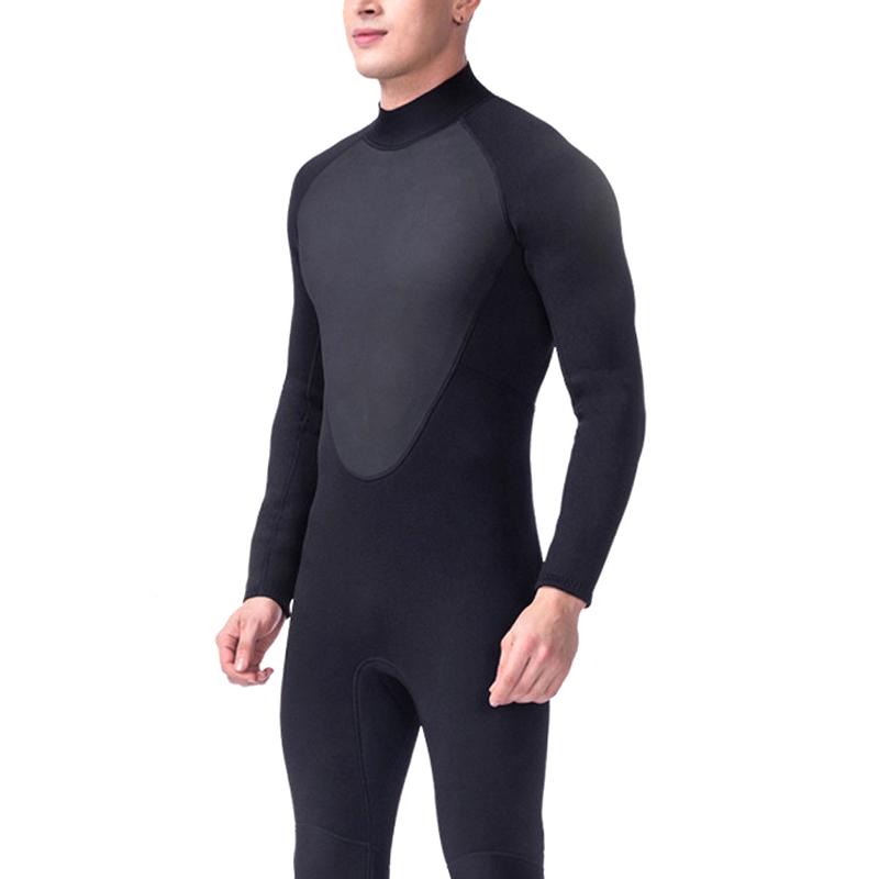 3mm One-piece Swimsuit Full Long Sleeve Diving Suit Back Zipper Swimsuit for Scuba Diving Surf