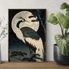 Japanese Art Style Animal Posters Dog Otter Squirrel Crane Prints Canvas Printing Retro Wall Picture for Living Room Home Decor