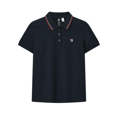 F.C. Essential Pullover Basic Knit Short Sleeve Polo Shirt Women Tops F11W621101F-NV