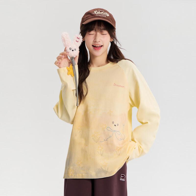 Deesha Girls  Casual Hand-Painted Raglan Long Sleeve T-Shirt 165