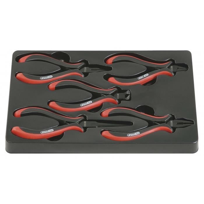 Jeu de pinces électroniques - KS TOOLS - 5 pièces - Chrome vanadium - Ouverture automatique