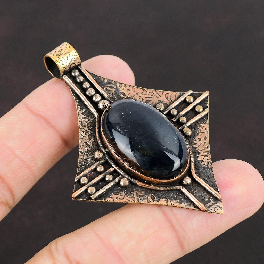 Pietersite Pendant Copper Pendant Handmade Pendant Pietersite Jewelry Fashionable Pendant Gemstone Copper Jewelry Gift For Mom Healing Stone