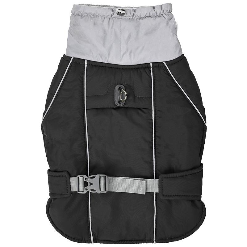 

Зимняя теплая одежда для собак, утепленное пальто с хлопковой подкладкой для собак, водонепроницаемая светоотражающая куртка для домашних животных, жилет для собак, теплая одежда S