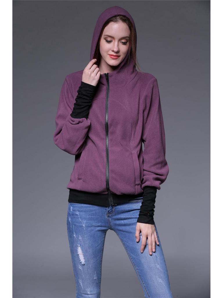 Sudadera con capucha y cremallera multifuncional tipo canguro para mujer 2024 - Estilo tres en uno para Otoño/Invierno.