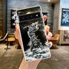 Phone Case For Google Pixel 9 8 7 6 9A 8A 7A 6A 5 4 5A 4A 3A Pro XL Soft Clear TPU Transparent Cover Japanese Samurai Art