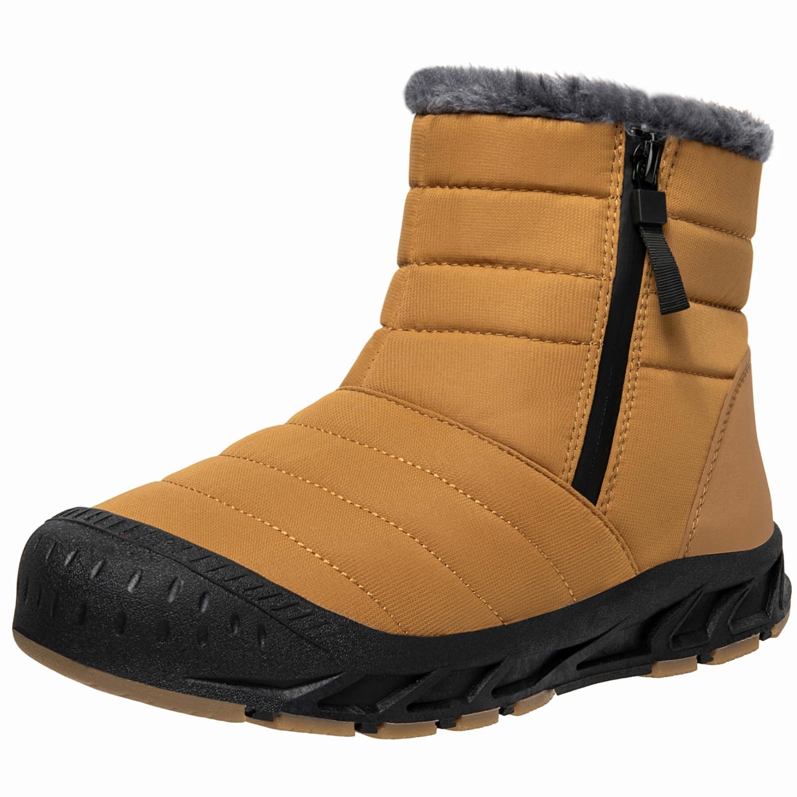 

легкие зимние сноубутсы с флисовой и короткой зимней подкладкой, женские, нескользящая конструкция, теплые, ботинки. 22,5. Желтый.