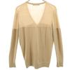 BALENCIAGA Long sleeve V neck sweater 38 beige Men's Used