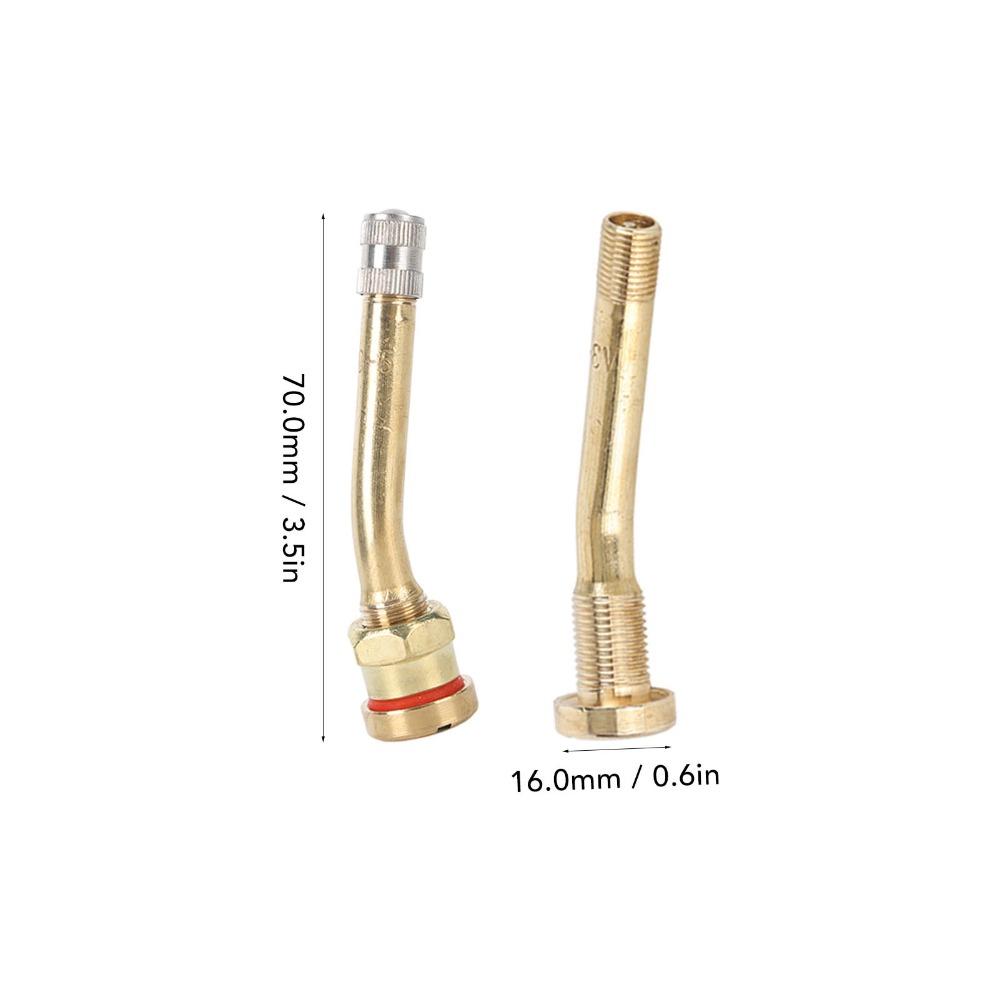 20PCS Copper Valve Stem With Rubber Seal Air Tire Valve Tire Valve Stem Tire Valve Stem Replacement V3-20-5