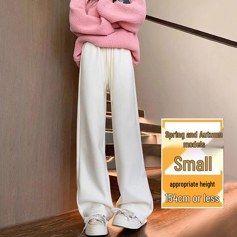 

Petite Women s Velvet Corduroy High-Waist Slimming Wide-Leg Pants for All Seasons S (Weight 80-95 lbs)